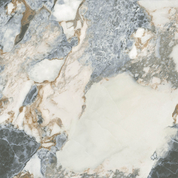Плитка керамогранит Geotiles Margot Blue 120x120 Compacglass (1,44 кв.м.) под камень