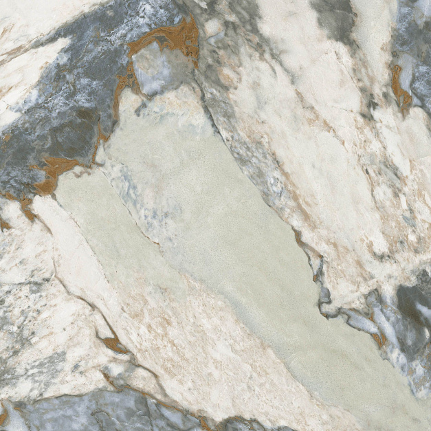 Плитка керамогранит Geotiles Margot Blue 120x120 Compacglass (1,44 кв.м.) под камень