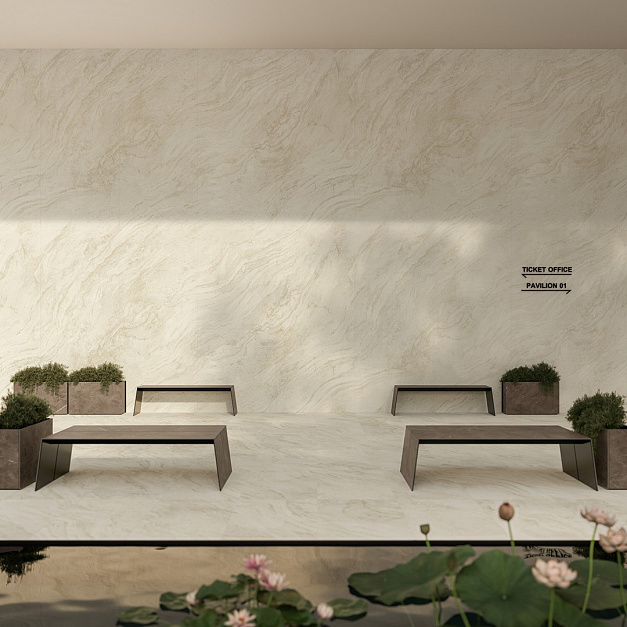 Плитка керамогранит Marvel T Halo Sand 120x278 Matt   ( 3,336 кв.м.) под травертин