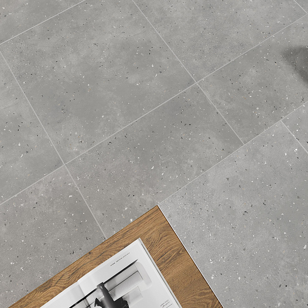 Плитка керамогранит Grasaro Granella Grey G-42 AMR 600x600x9 под бетон